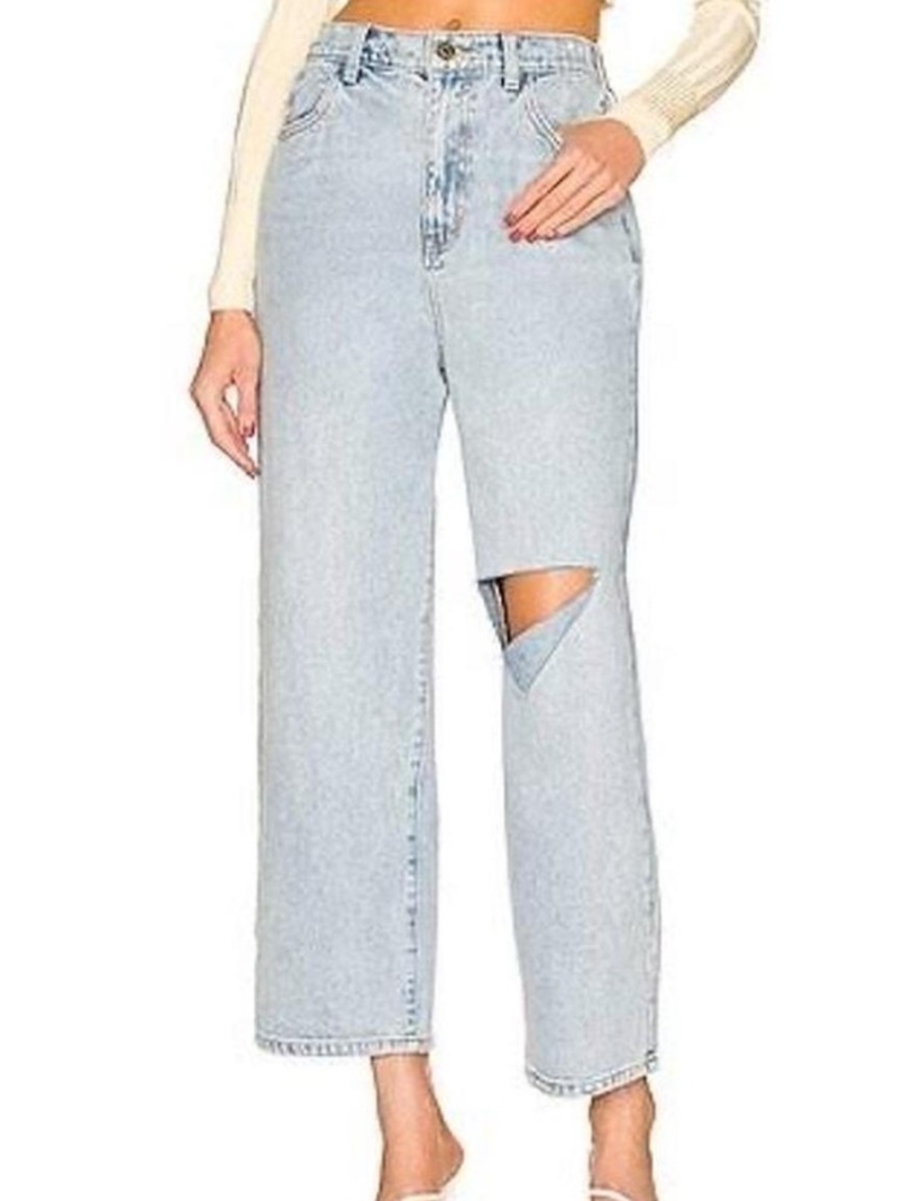 Show Me Your‎ MuMu Sedona Straight Jeans Blue Haze Size 28
